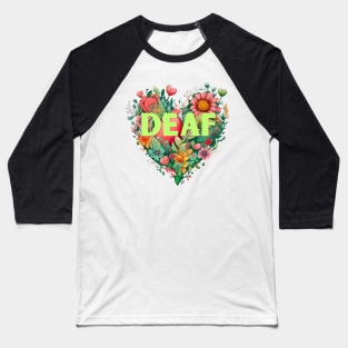 Deaf - Green Baseball T-Shirt